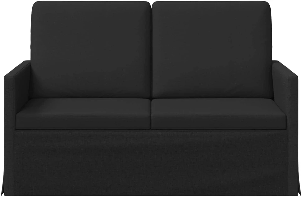 Dviejų vietų sofa Juoda 130 x 81 x 82 cm Audinys