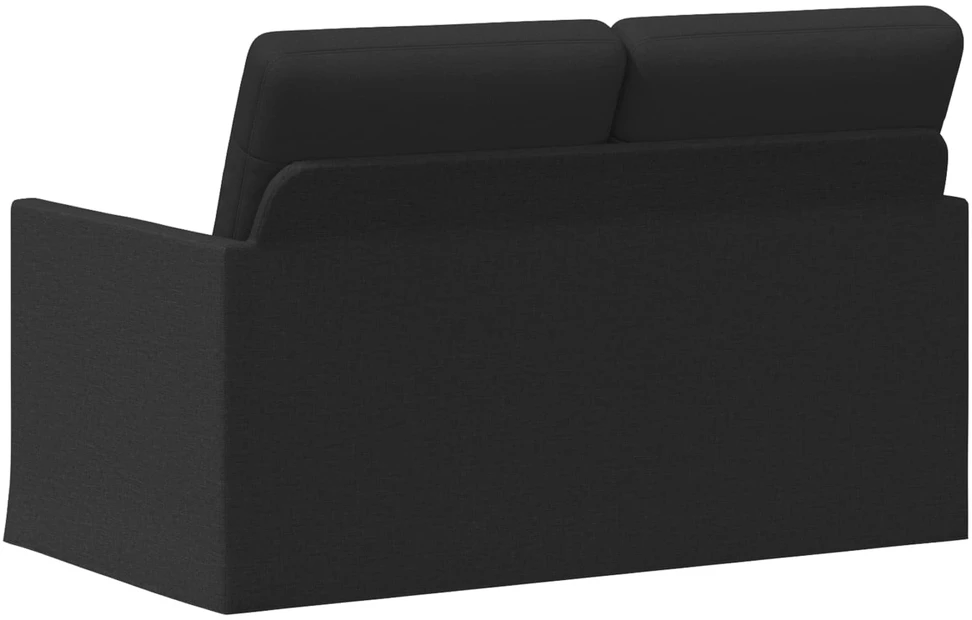 Dviejų vietų sofa Juoda 130 x 81 x 82 cm Audinys