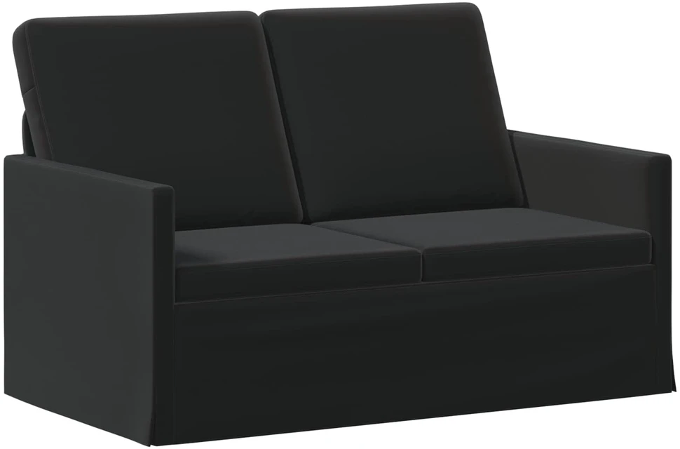 Dviejų vietų sofa Juoda 130 x 81 x 82 cm Aksomas
