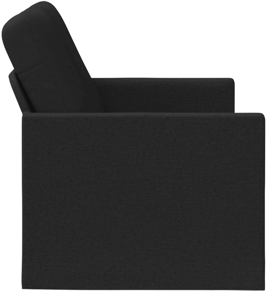 Dviejų vietų sofa Juoda 150 x 81 x 82 cm Audinys