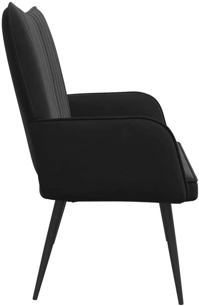 Dvitaškė sofa Juoda 115 x 61 x 87 cm Aksomas