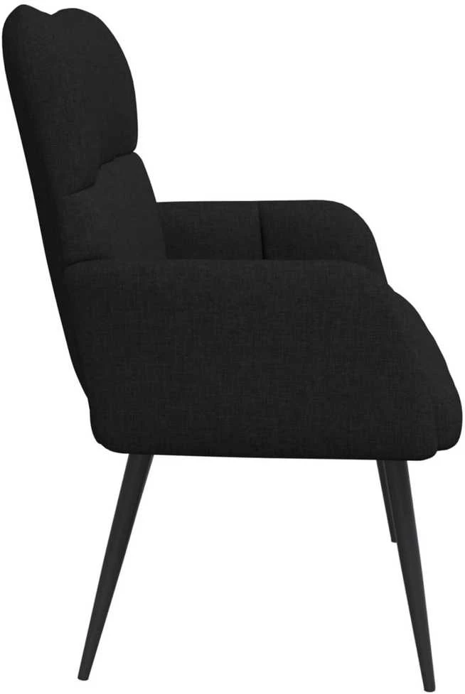 Dvitaškė sofa Juoda 115 x 61 x 87 cm Audinys