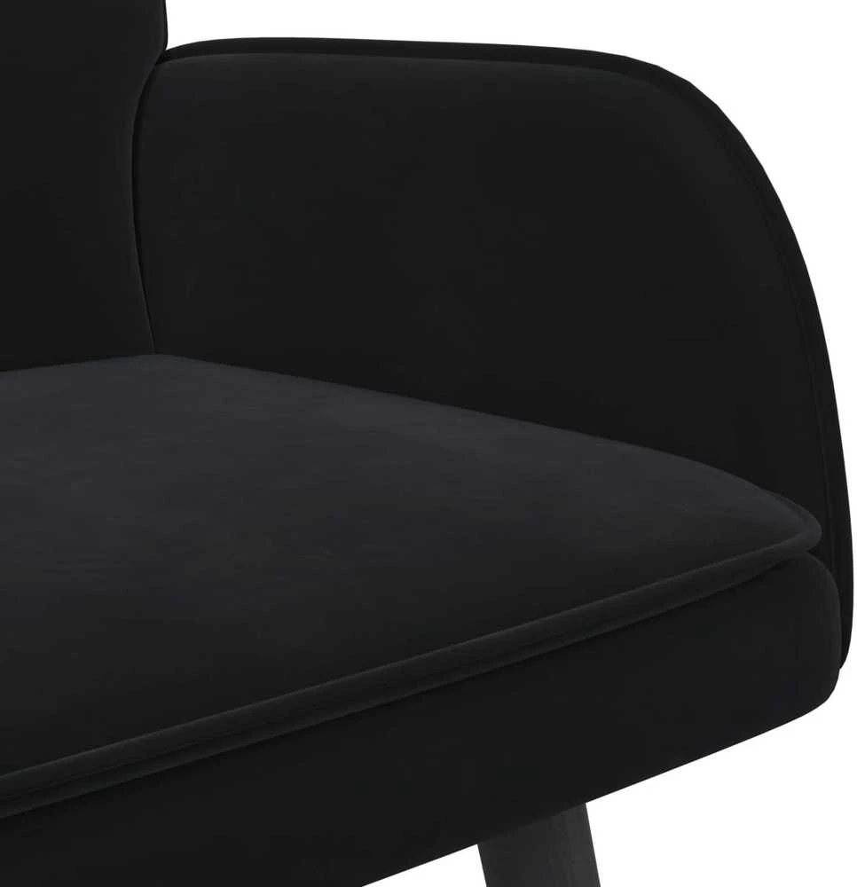 Dvitaškė sofa Juoda 115 x 61 x 87 cm Aksomas