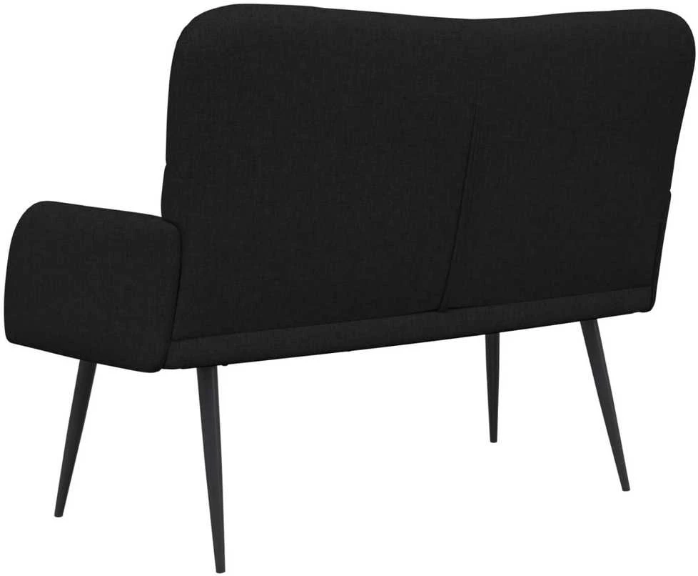 Dvitaškė sofa Juoda 115 x 61 x 87 cm Audinys