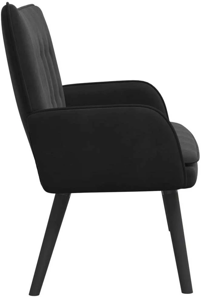 Dvitaškė sofa Juoda 115 x 61 x 87 cm Aksomas