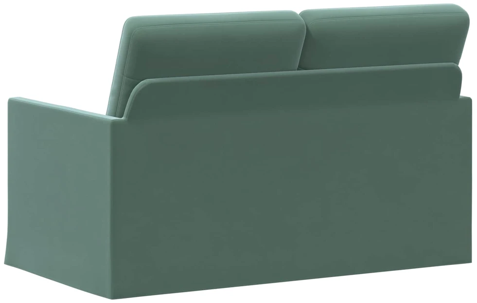 Dviejų vietų sofa Jūrinė žalia 130 x 81 x 82 cm Aksomas