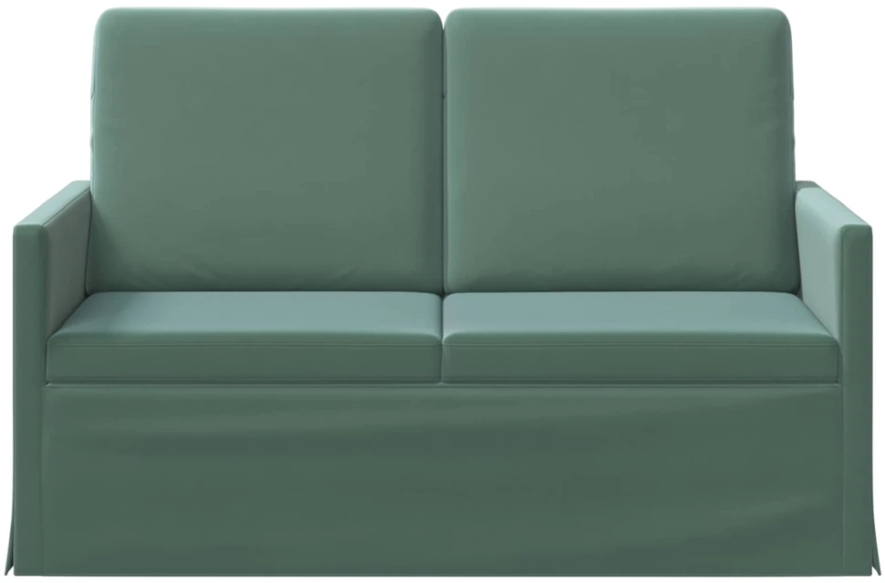 Dviejų vietų sofa Jūrinė žalia 130 x 81 x 82 cm Aksomas