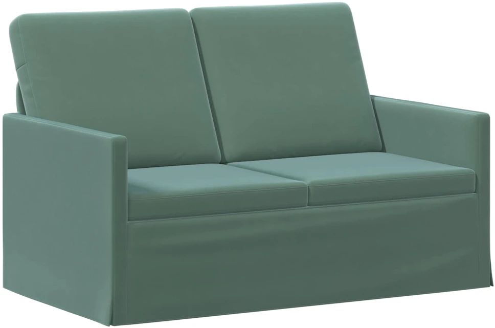Dviejų vietų sofa Jūrinė žalia 130 x 81 x 82 cm Aksomas