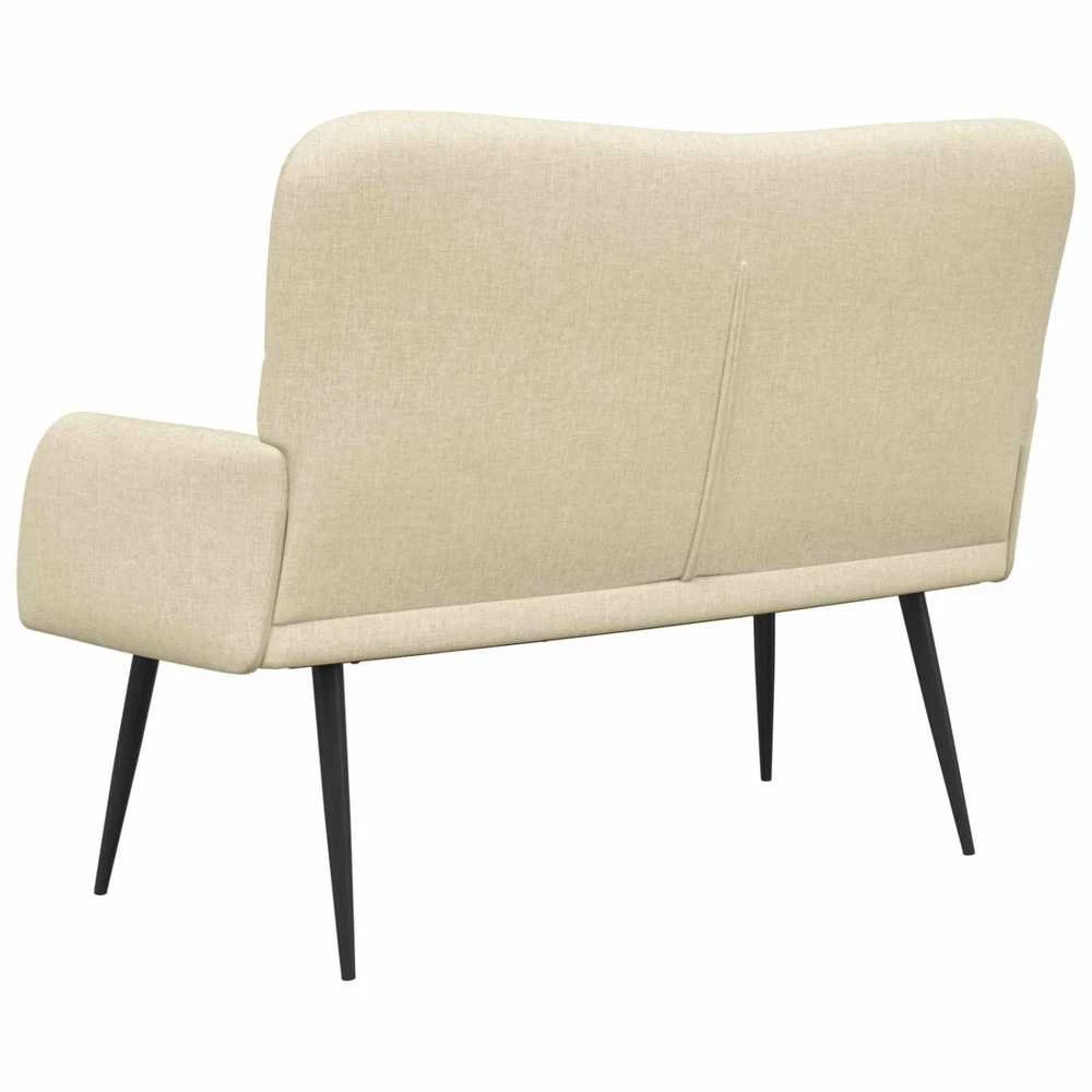 Dvitaškė sofa Kreminė 115 x 61 x 87 cm Audinys
