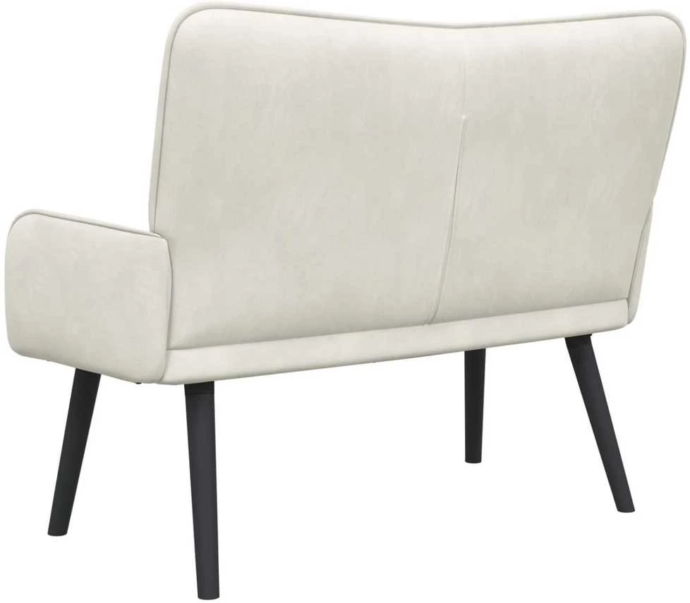 Dvitaškė sofa Kreminė 115 x 61 x 87 cm Aksomas
