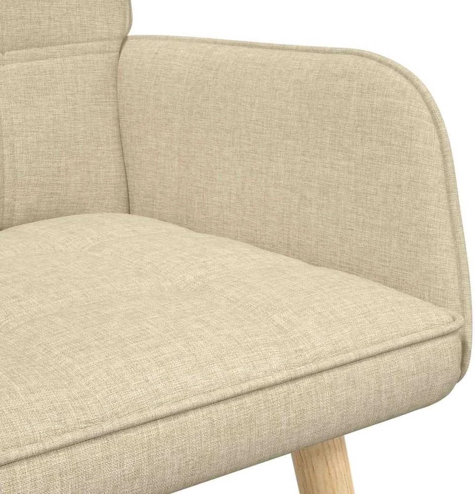Dvitaškė sofa Kreminė 115 x 61 x 87 cm Audinys