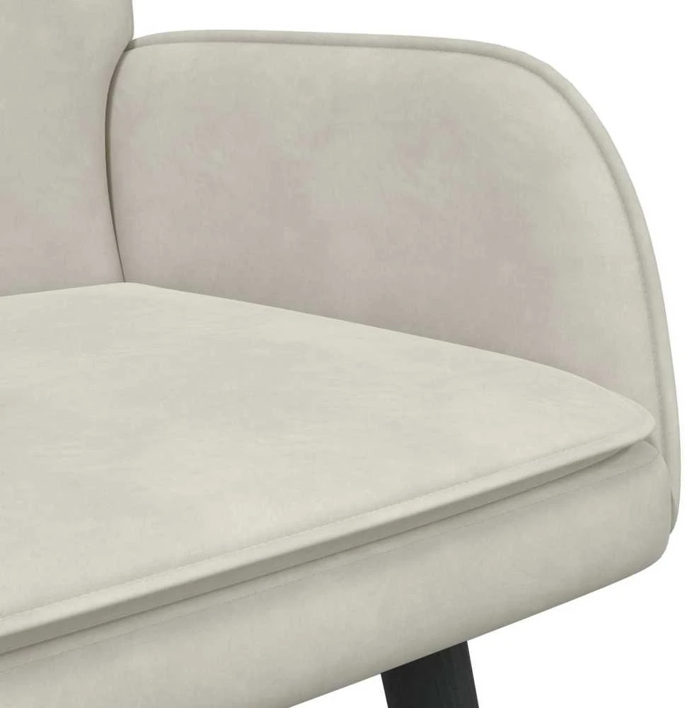 Dvitaškė sofa Kreminė 115 x 61 x 87 cm Aksomas