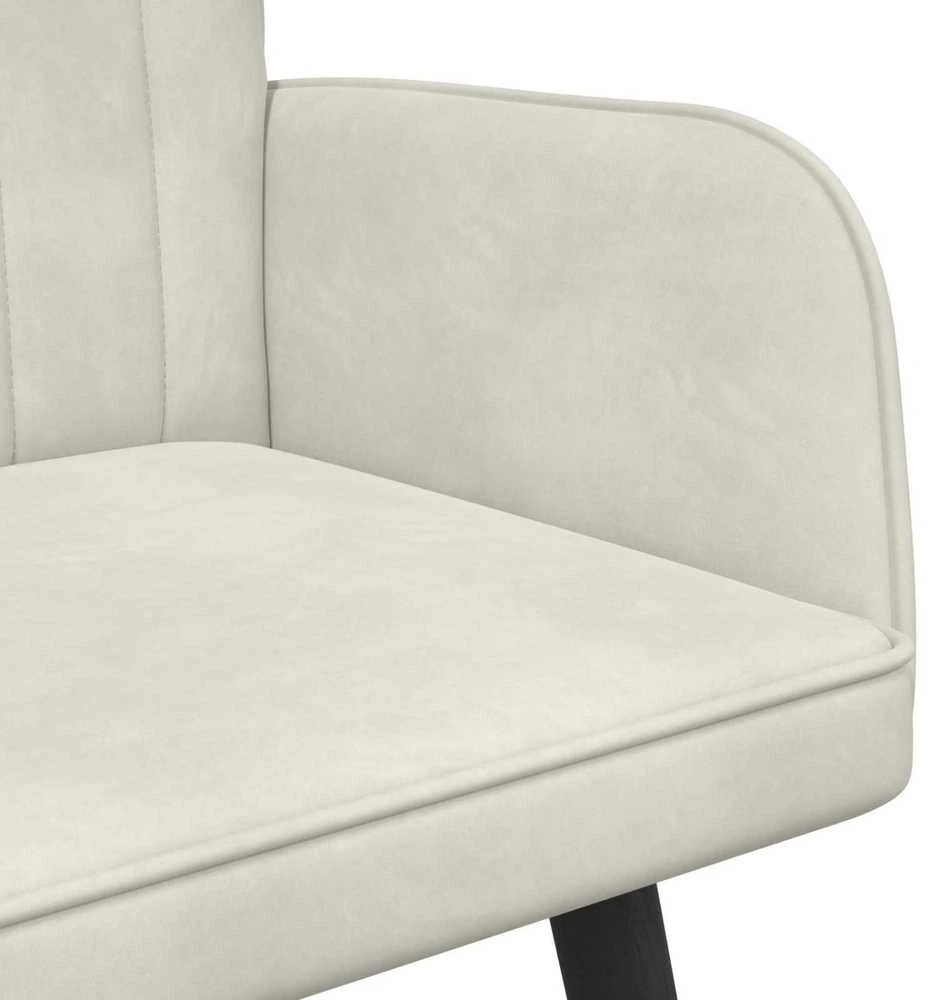Dvitaškė sofa Kreminė 115 x 61 x 87 cm Aksomas