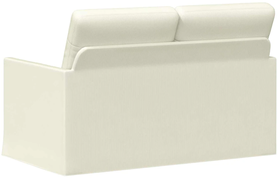 Dviejų vietų sofa Kreminė 130 x 81 x 82 cm Kordūrinis audinys