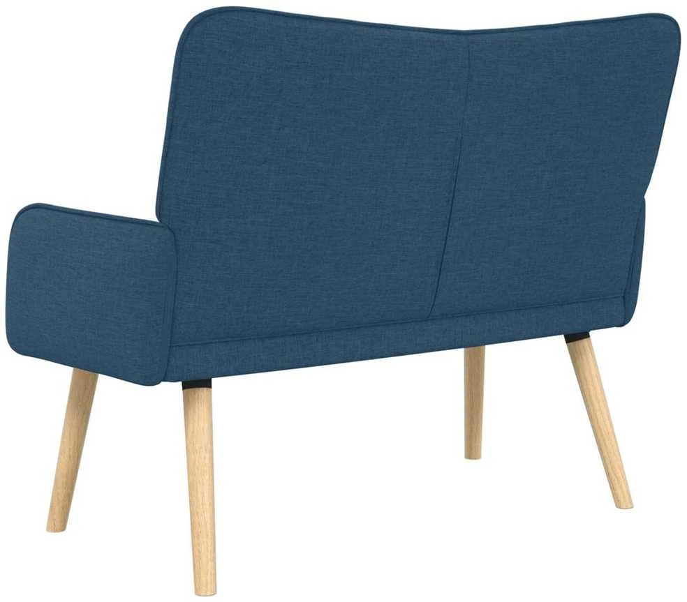 Dvitaškė sofa Mėlyna 115 x 61 x 87 cm Audinys