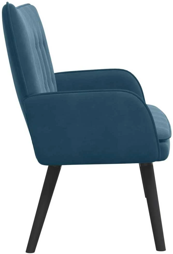 Dvitaškė sofa Mėlyna 115 x 61 x 87 cm Aksomas