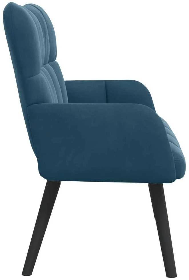 Dvitaškė sofa Mėlyna 115 x 61 x 87 cm Aksomas