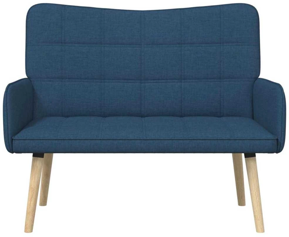 Dvitaškė sofa Mėlyna 115 x 61 x 87 cm Audinys