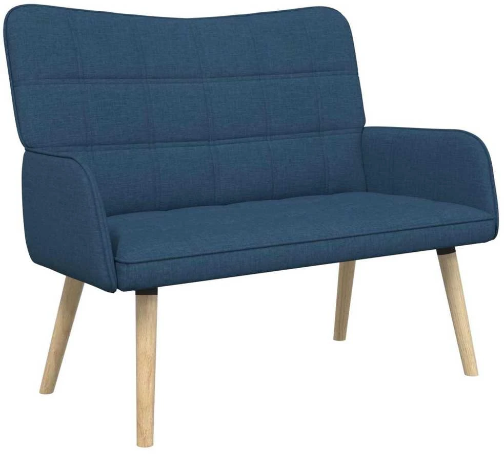 Dvitaškė sofa Mėlyna 115 x 61 x 87 cm Audinys