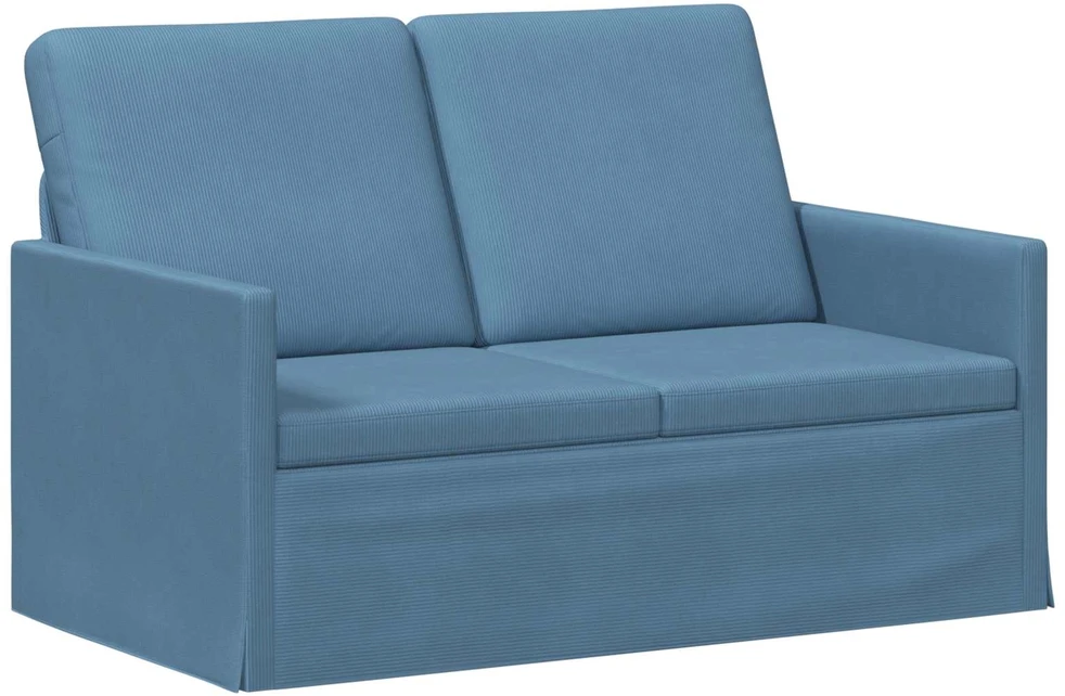 Dviejų vietų sofa Mėlyna 130 x 81 x 82 cm Kordūrinis audinys