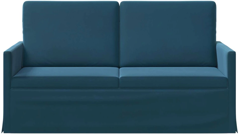 Dviejų vietų sofa Mėlyna 150 x 81 x 82 cm Aksomas