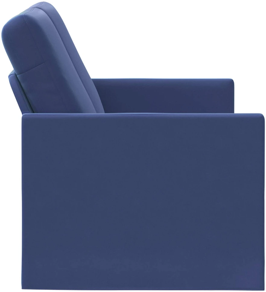 Dviejų vietų sofa Policijos mėlyna 130 x 81 x 82 cm Aksomas