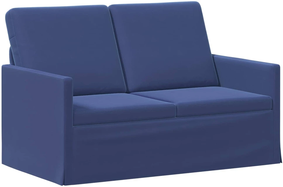 Dviejų vietų sofa Policijos mėlyna 130 x 81 x 82 cm Aksomas