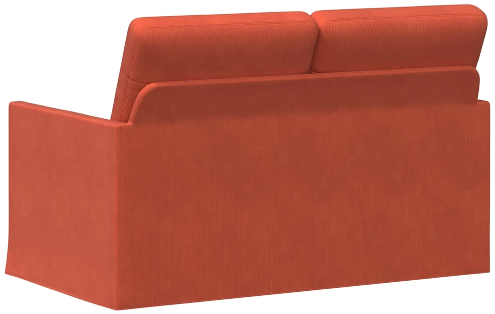 Dviejų vietų sofa Raudona oranžinė 130 x 81 x 82 cm