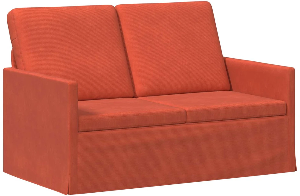 Dviejų vietų sofa Raudona oranžinė 130 x 81 x 82 cm