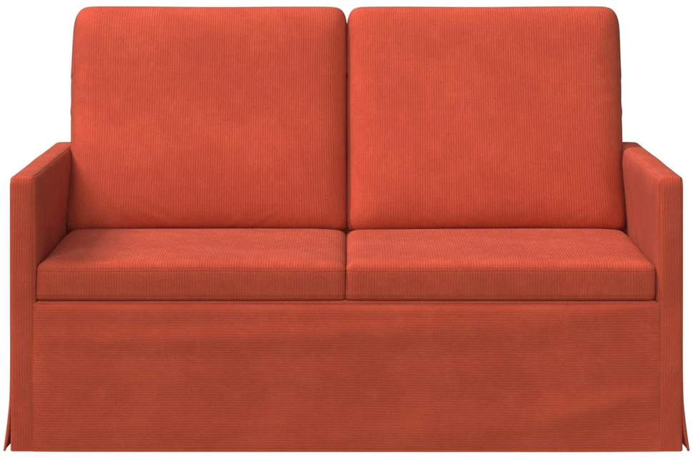 Dviejų vietų sofa Raudona oranžinė 130 x 81 x 82 cm
