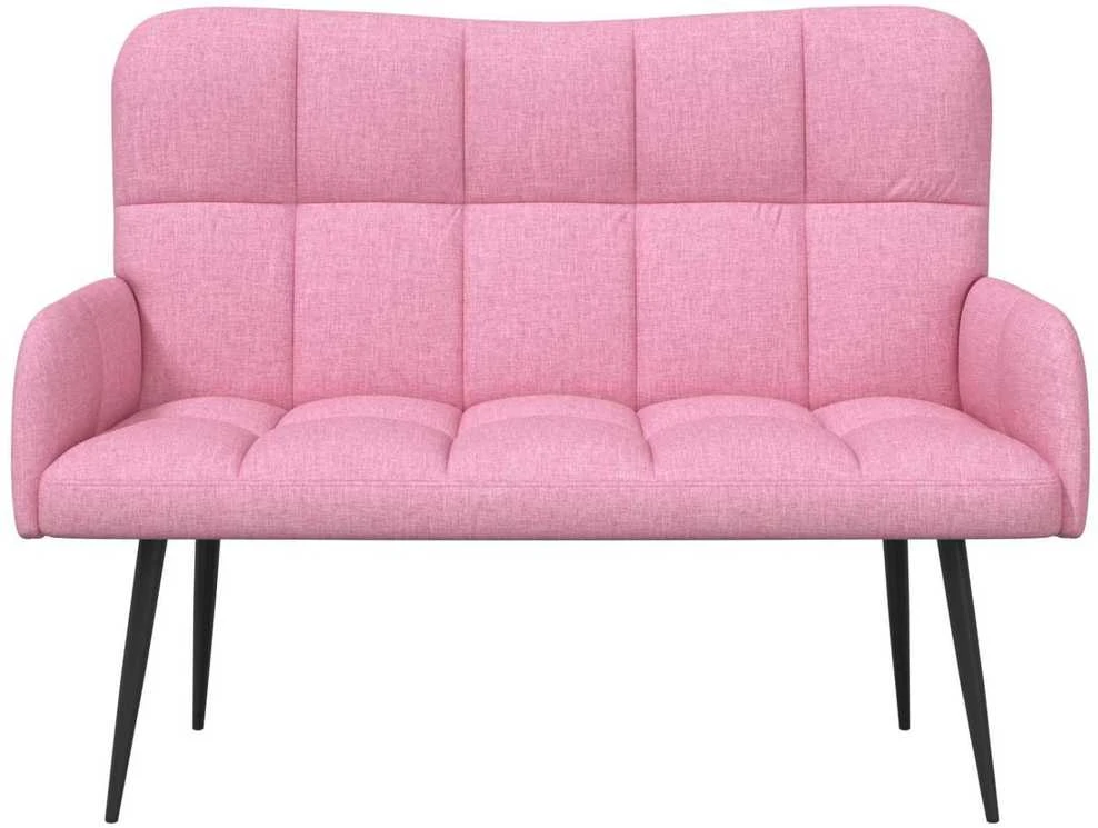 Dvitaškė sofa Rožinė 115 x 61 x 87 cm Audinys