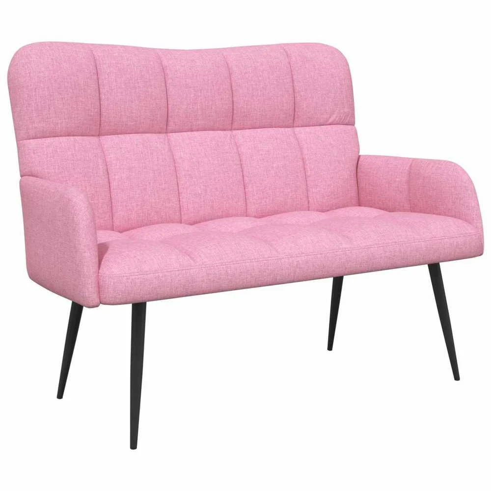 Dvitaškė sofa Rožinė 115 x 61 x 87 cm Audinys