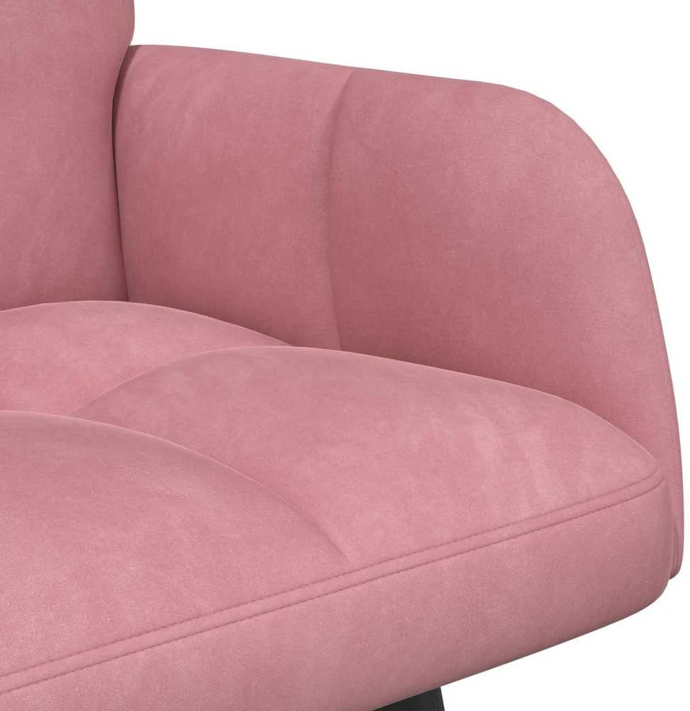 Dvitaškė sofa Rožinė 115 x 61 x 87 cm Aksomas