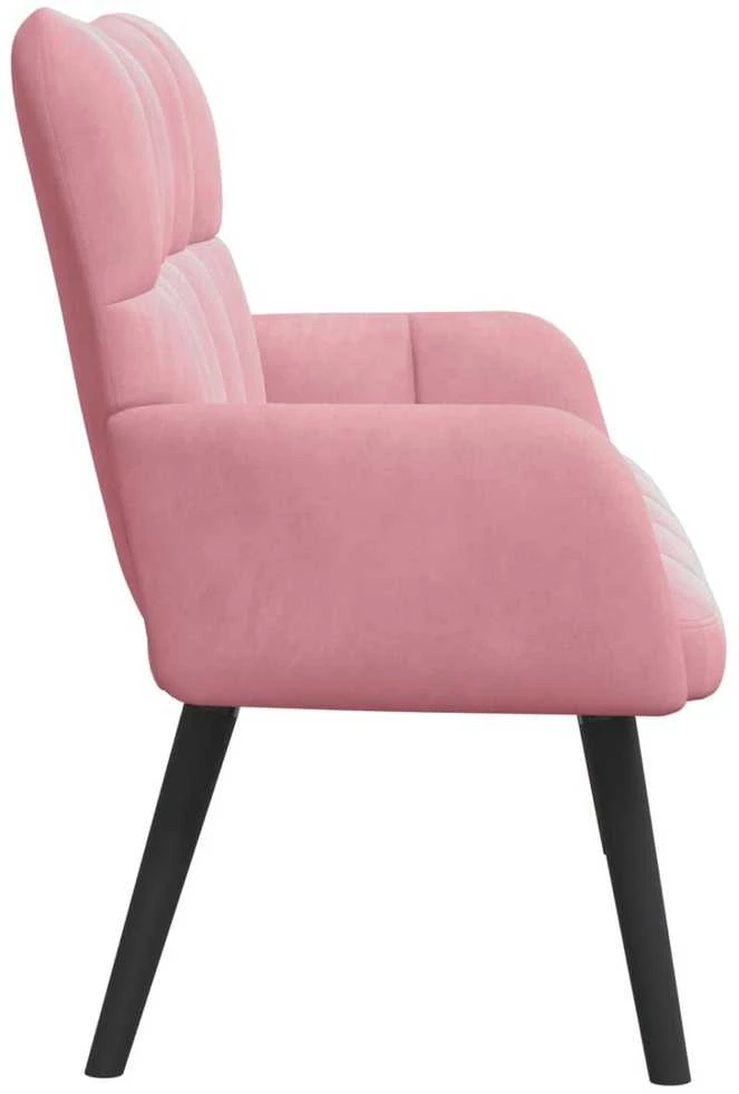Dvitaškė sofa Rožinė 115 x 61 x 87 cm Aksomas