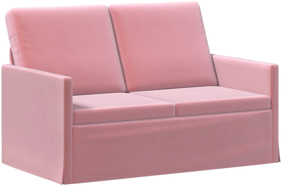 Dviejų vietų sofa Rožinė 130 x 81 x 82 cm Aksomas