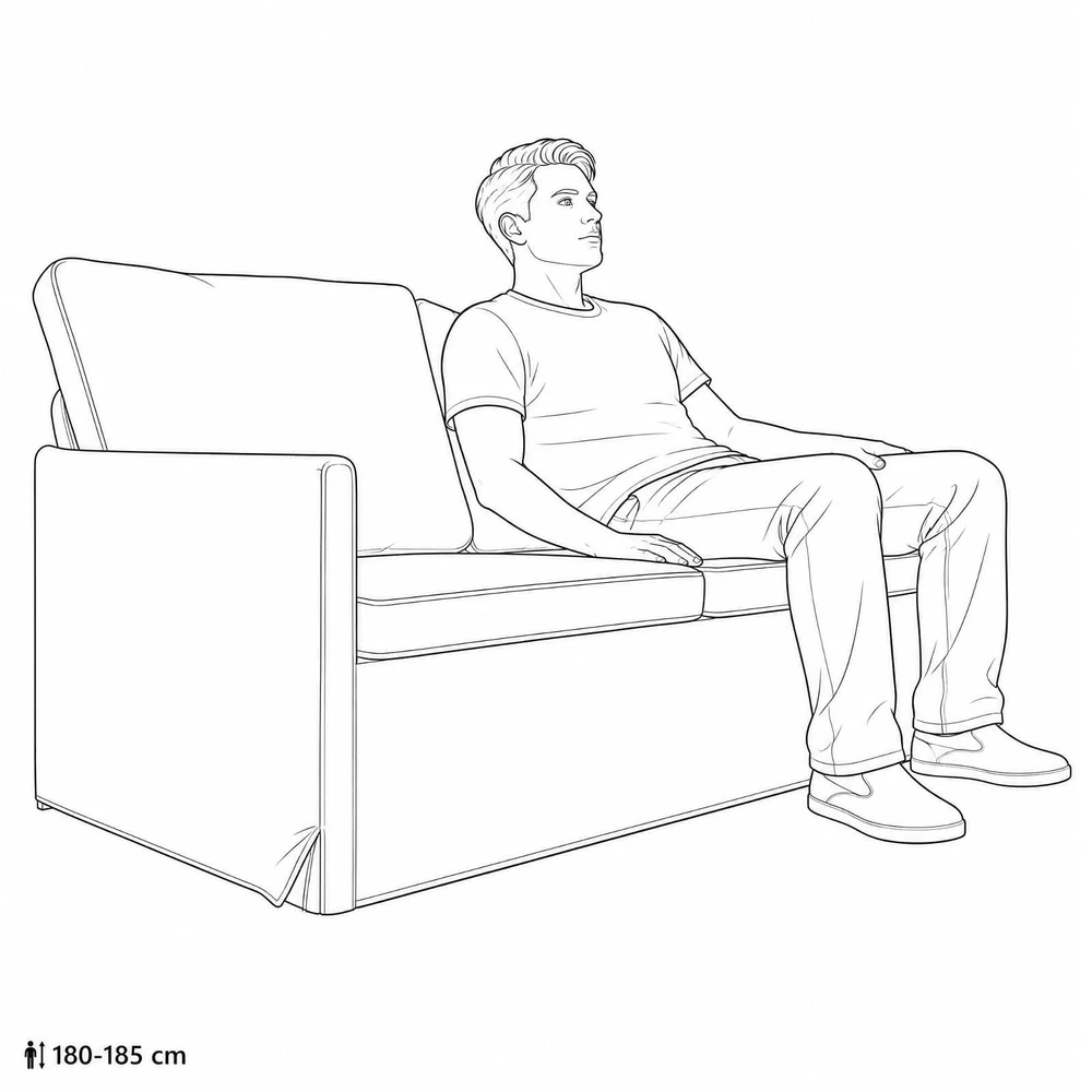 Dviejų vietų sofa Šviesi geltona 150 x 81 x 82 cm Audinys