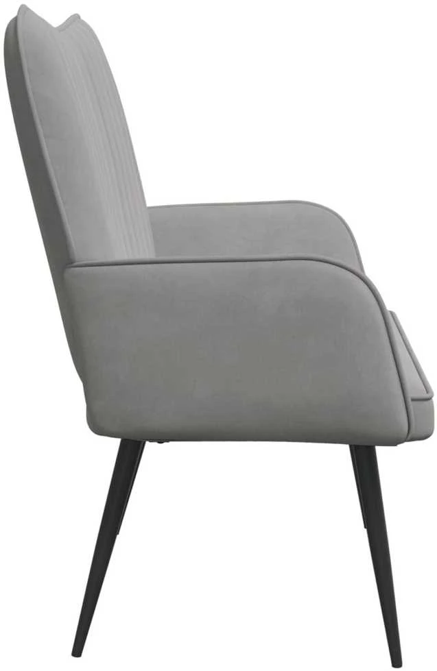 Dvitaškė sofa Šviesiai pilka 115 x 61 x 87 cm Aksomas