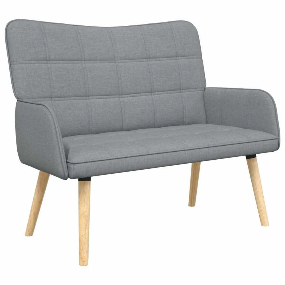 Dvitaškė sofa Šviesiai pilka 115 x 61 x 87 cm Audinys