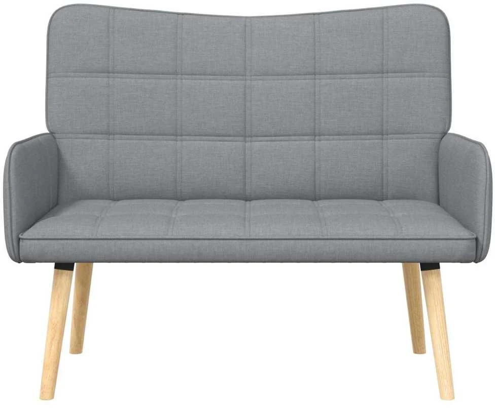 Dvitaškė sofa Šviesiai pilka 115 x 61 x 87 cm Audinys