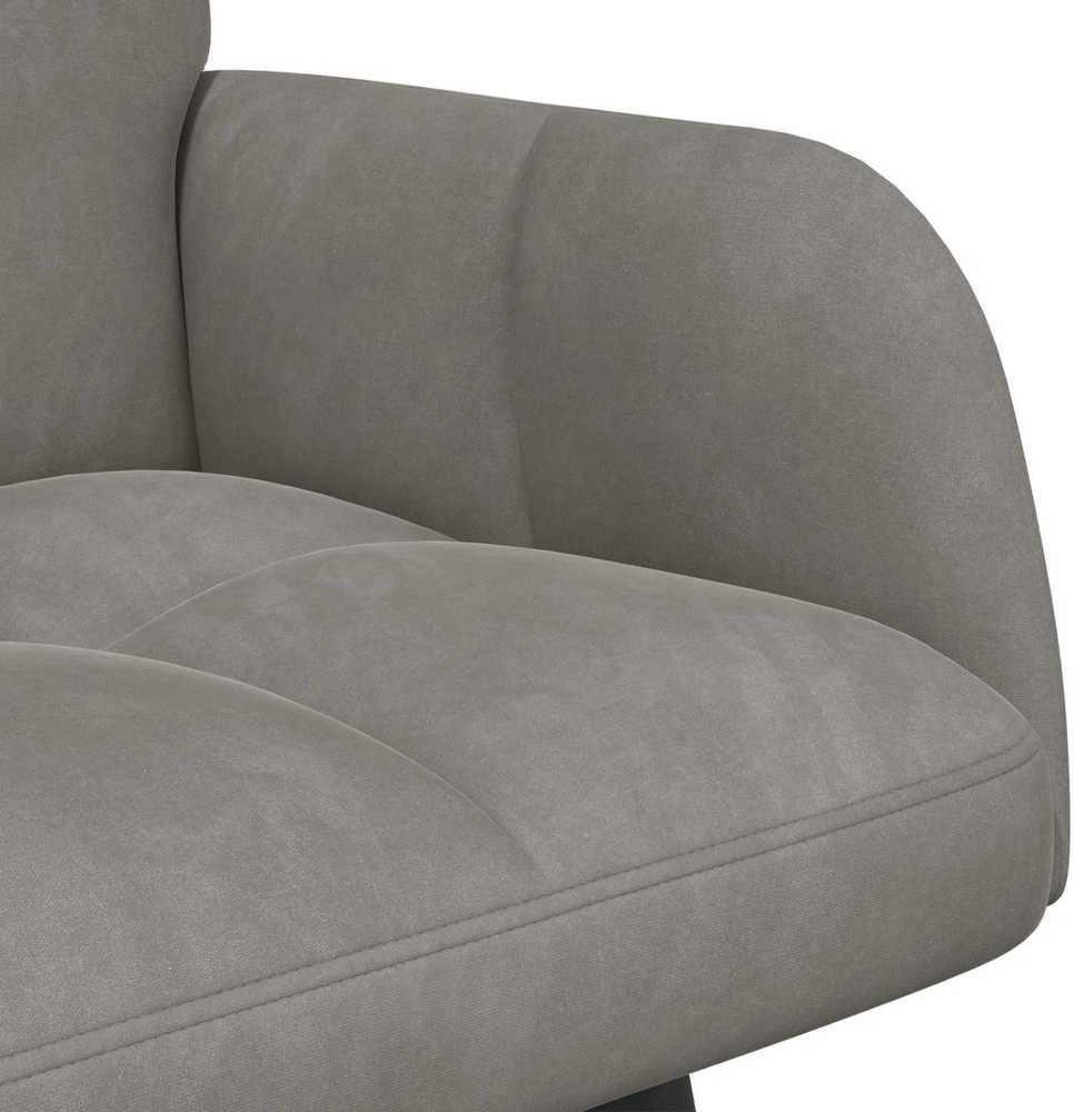Dvitaškė sofa Šviesiai pilka 115 x 61 x 87 cm Aksomas