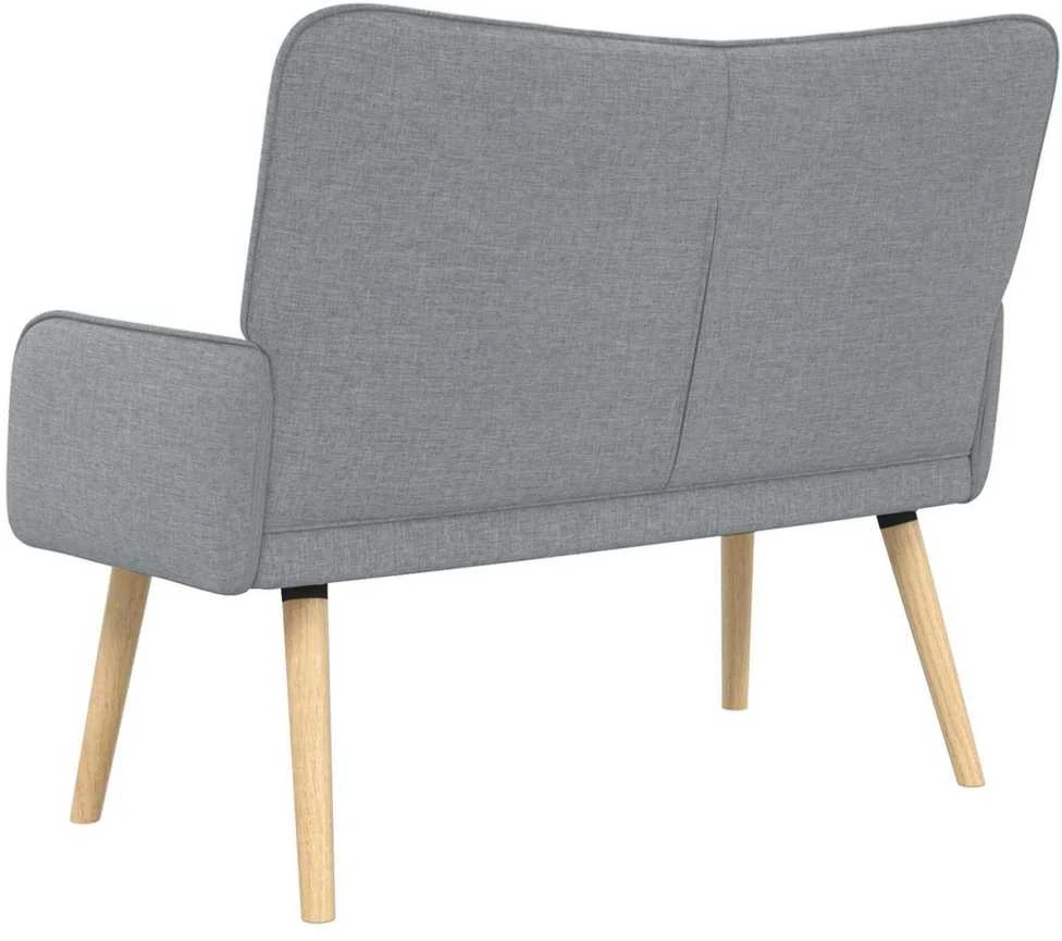 Dvitaškė sofa Šviesiai pilka 115 x 61 x 87 cm Audinys