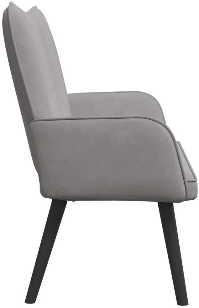 Dvitaškė sofa Šviesiai pilka 115 x 61 x 87 cm Aksomas