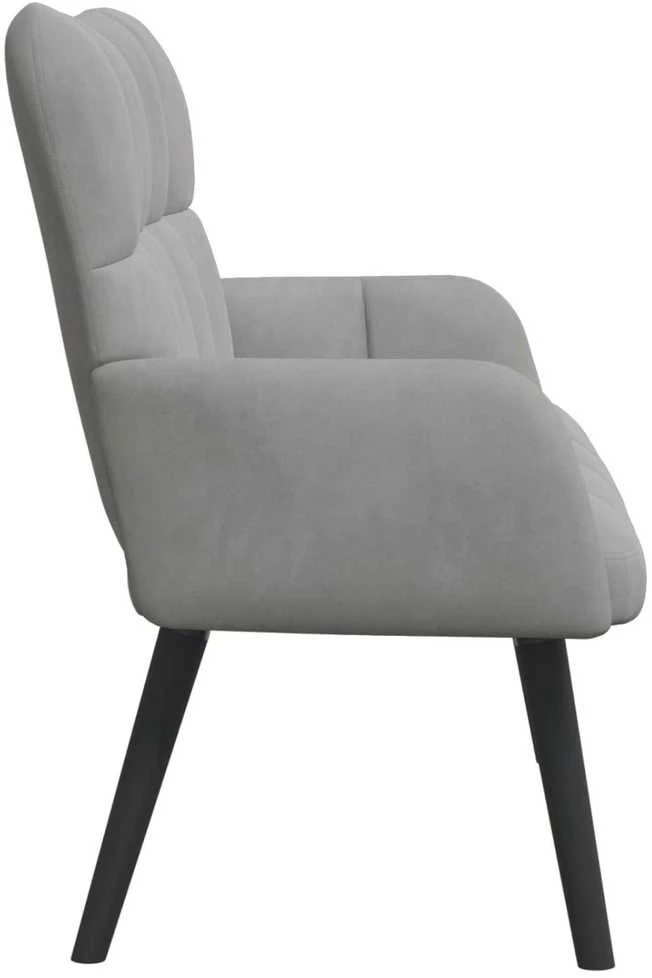 Dvitaškė sofa Šviesiai pilka 115 x 61 x 87 cm Aksomas