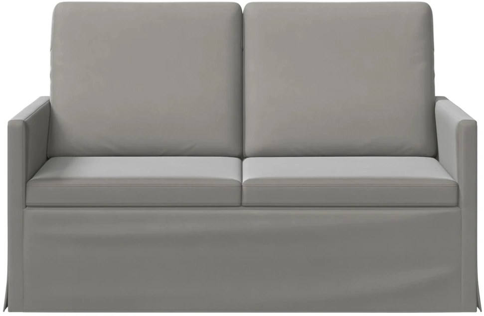 Dviejų vietų sofa Šviesiai pilka 130 x 81 x 82 cm Aksomas