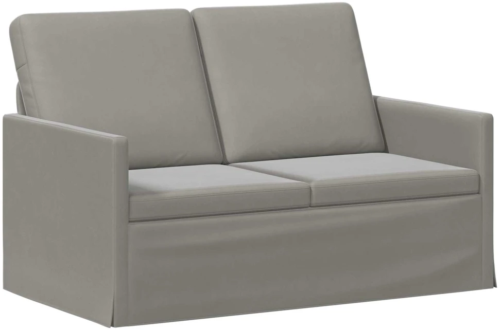 Dviejų vietų sofa Šviesiai pilka 130 x 81 x 82 cm Aksomas