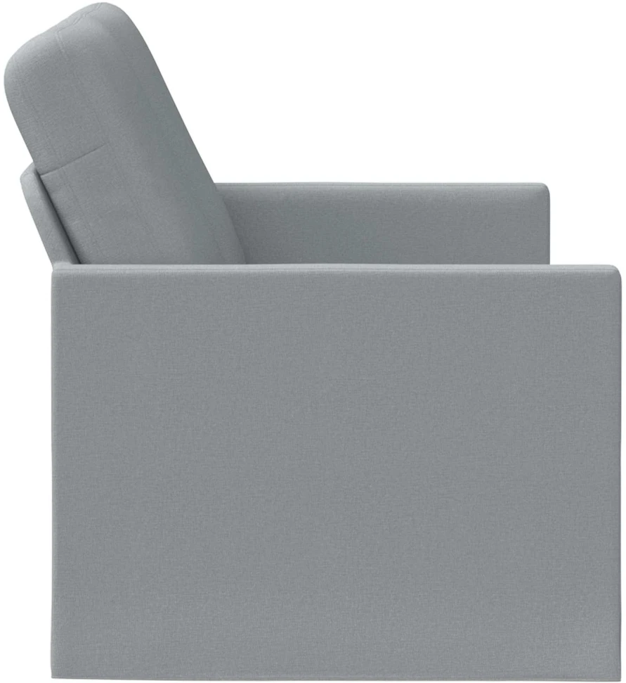 Dviejų vietų sofa Šviesiai pilka 130 x 81 x 82 cm Audinys