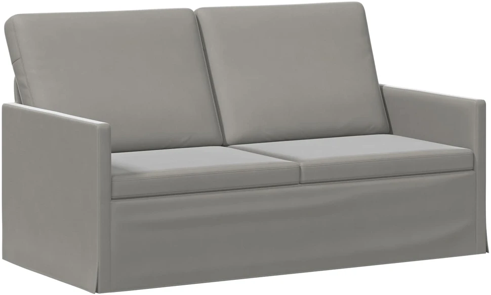 Dviejų vietų sofa Šviesiai pilka 150 x 81 x 82 cm Aksomas