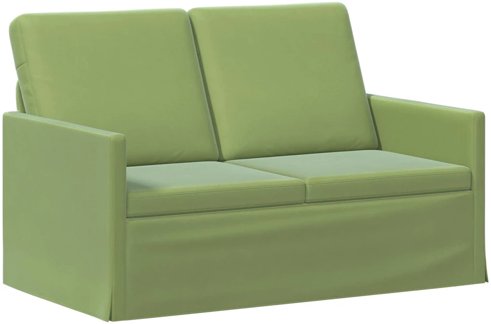Dviejų vietų sofa Šviesiai žalia 130 x 81 x 82 cm Aksomas