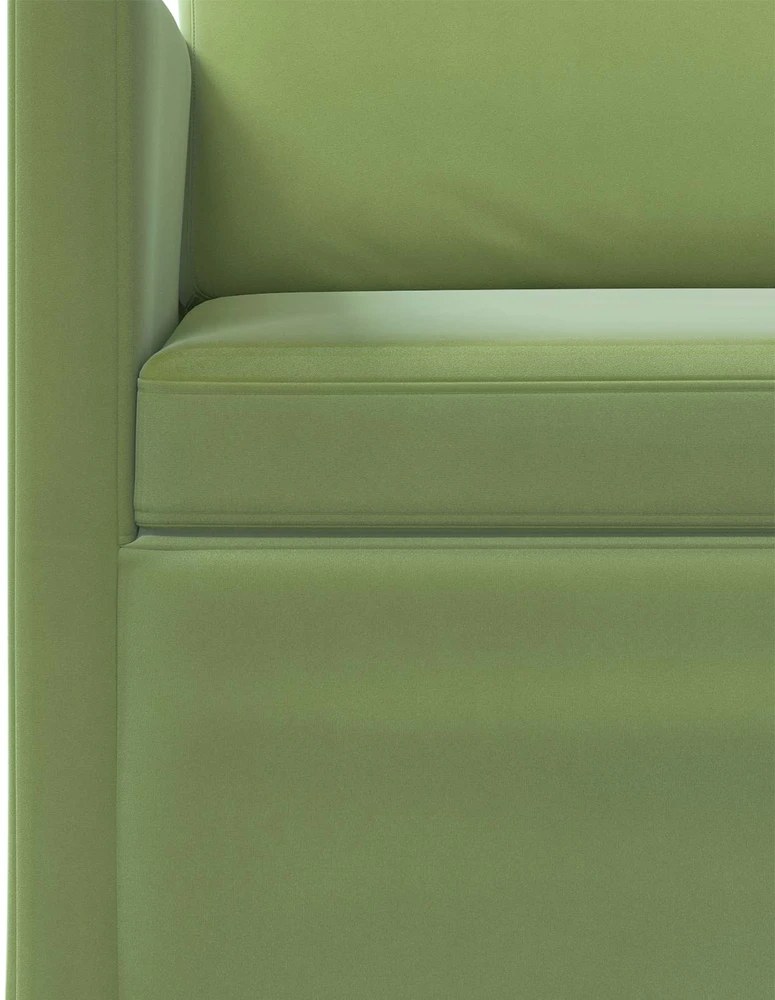 Dviejų vietų sofa Šviesiai žalia 130 x 81 x 82 cm Aksomas