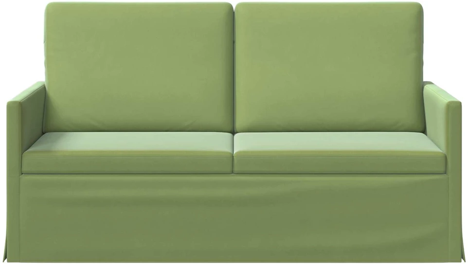 Dviejų vietų sofa Šviesiai žalia 150 x 81 x 82 cm Aksomas